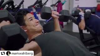 Mark Wahlberg and Mario Lopez at F45 [upl. by Dub]