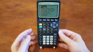 How to clear Texas Instruments TI83 Plus calculator [upl. by Theall]