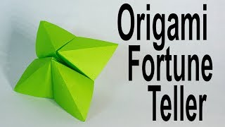 Origami Fortune Teller Tutorial Traditional [upl. by Eibocaj86]