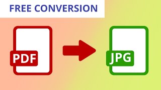 How to convert PDF to JPG for FREE  PDF to Image Conversion Tutorial [upl. by Nosredna944]