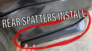 Rear Spatters Install on Acura TL Rear spitter [upl. by Button]