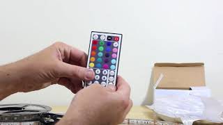 5M 5050 RGB 300LED Strip Lights  Wireless Remote  Unboxing Setup amp Demo [upl. by Lola732]