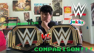 WWE Jakks Pacific Belt vs Commemorative Belt COMPARISON [upl. by Tabshey]