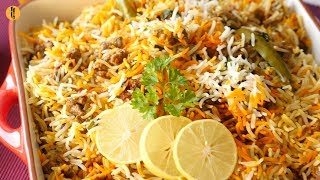 Dum Keema Biryani Recipe By Food Fusion Eid Special Recipe [upl. by Shurlock247]