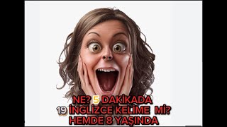 5 DAKİKADA 19 İNGİLİZCE KELİME GÜNLER AYLAR MİNYATÜR YASİN HOCADAN 👍😊👍 [upl. by Leibrag]