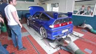 XParts Dyno Day 2013 Honda CRX Turbo 398HP [upl. by Valentijn]