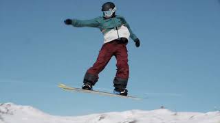 Emily Rothney 13 from Carrbridge wins first place in the Swiss U15 Slopestyle Strathspey Herald [upl. by Dilaw]