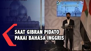 Saat Gibran Pidato Berbahasa Inggris di Depan Menteri UEA [upl. by Ursulette]