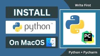 Install Python on MacOS  Setup python and Pycharm on Mac [upl. by Theresina]