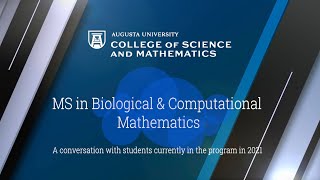 AU Master of Science in Biological amp Computational Mathematics [upl. by Anyahs]