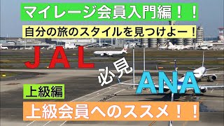 【JAL・ANAマイレージ会員入門編と上級会員について解説！】 [upl. by Domeniga565]