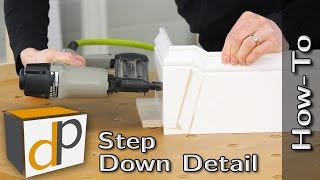 How To Make a Baseboard Step Down Detail  Bonus Trim Tips [upl. by Kokoruda]