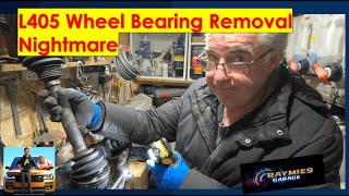 Range Rover L405 Wheel Bearing Removal P1 [upl. by Osnofledi]