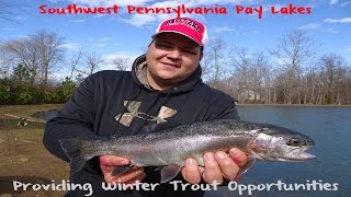 Pennsylvania Winter Trout Seghis 5 Lakes [upl. by Noella693]