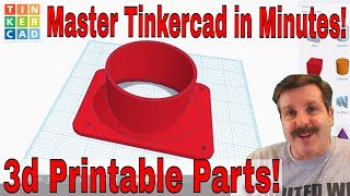 Make useful parts for 3d printing FAST using Tinkercad [upl. by Divadnahtanoj]