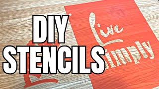 Easy DIY  Create Your Own Custom Stencils for Crafting [upl. by Adias]