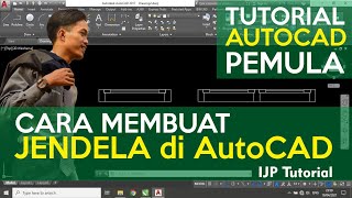 Cara membuat JENDELA di AutoCAD [upl. by Odysseus]