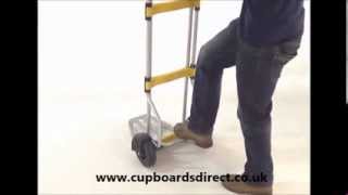 Heavy Duty Folding Sack Truck  wwwcupboardsdirectcouk [upl. by Nerrej433]