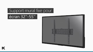 Support mural fixe pour écran TV 3255  0121026  Kimex [upl. by Zitah]