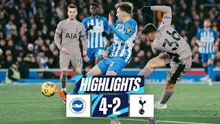 BRIGHTON 42 TOTTENHAM HOTSPUR  PREMIER LEAGUE HIGHLIGHTS [upl. by Nizam]