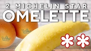 The Secret of the Perfect Folded Omelette Two Michelin Star Method  Easy  Fluffy [upl. by Bautram]