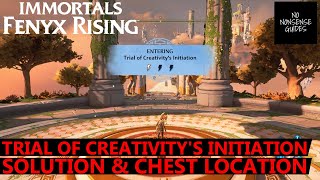 Immortals Fenyx Rising Trial of Creativitys Initiation Walkthrough amp Chest Location  A New God DLC [upl. by Lepp]