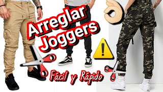 CortarArreglar Joggers a mano 🤩✂️ Fácil y Rápido [upl. by Maffa]