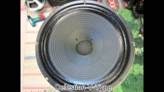 18 guitar speakers comparison Celestion Scumback Jensen Eminence [upl. by Anyrb]