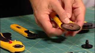 OLFA ALL Rotary Cutter Blade Change [upl. by Siuqcram]