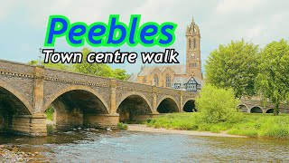 PEEBLES SCOTLAND  Town centre walk [upl. by Enrahs]