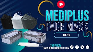 Disposable Face Mask KF94 Mediplus 4 layered filter protection [upl. by Eerazed550]