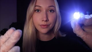 ASMR Dark Room EYE Exam  Bright Light Triggers amp UpClose Gentle Whispers [upl. by Orville]