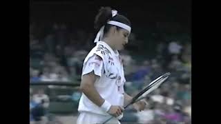 Arantxa Sanchez Vicario vs Katerina Maleeva  1994 Wimbledon R1 Highlights [upl. by Retseh]