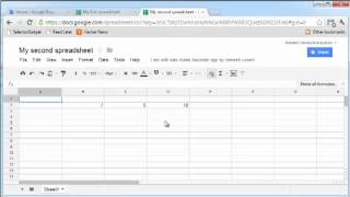 Create and share a spreadsheet on Google Docs [upl. by Eirrehc]