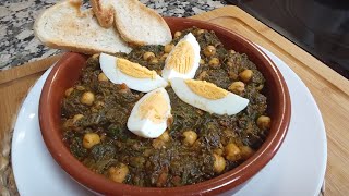 ESPINACAS CON GARBANZOS un manjar que cuando las pruebas desearas repetir 😋 receta paso a paso [upl. by Malinde889]