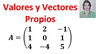 VALORES y VECTORES propios de una matriz 3x3 ejercicios resueltos  EIGENVALOR y EIGENVECTOR [upl. by Acey899]