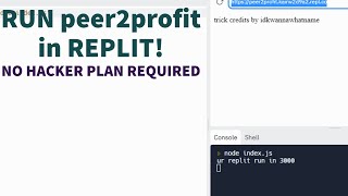 PATCHED How to Run Peer2profit in Replit 100 work [upl. by Essam]