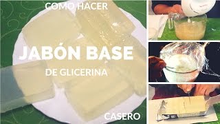 Como hacer jabon base de glicerina transparente [upl. by Annaitsirhc679]