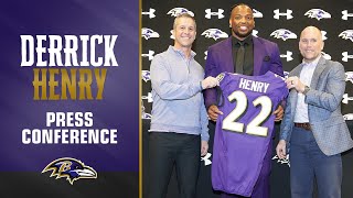 Derrick Henry Introductory Press Conference  Baltimore Ravens [upl. by Litta609]