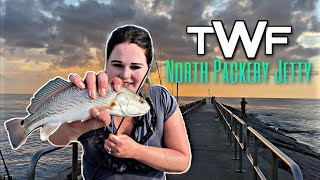 Fishing The North Packery Channel Jetty [upl. by Aden]