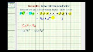 Ex 1 Identify GCF and Factor a Binomial [upl. by Randie]