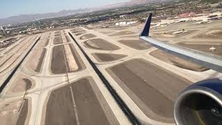 Delta 737800  Las Vegas to Seattle turbulent takeoff [upl. by Esorrebma]