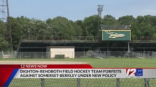 DightonRehoboth girls field hockey team forfeits game due to male player [upl. by Ladiv]