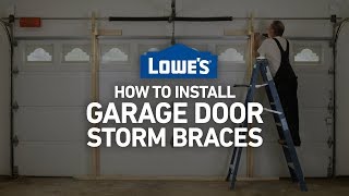 How To Install Garage Door Storm Braces  Severe Weather Guide [upl. by Salb]