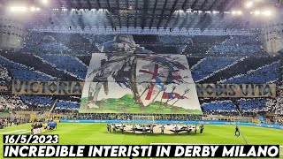 INCREDIBLE INTERISTI IN DERBY MILANO  Intermilan vs AC Milan 1652023 [upl. by Nauqat]