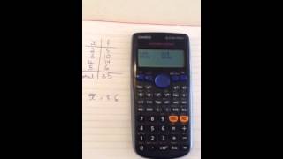 Using STAT mode on the calculator CASIO [upl. by Seigler]