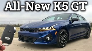 AllNew 2021 Kia K5 GT Review [upl. by Ardehs]