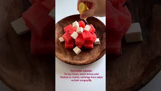 Tarvuzdan zakuska 😋🤤🍉 avtorImranMaryam reels asmr america new youtube food recipe top [upl. by Oniliuqnart]