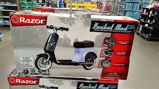 Razor Pocket Mod 𝓟𝓮𝓽𝓲𝓽𝓮 Miniature Electric EuroStyle Scooter For Sale at Walmart on Dewey Avenue [upl. by Ydnerb666]