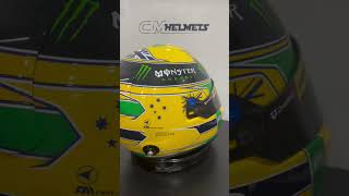 OSCAR PIASTRI 2024 MONACO GP FORMULA 1 HELMET  AYRTON SENNA TRIBUTE [upl. by Chilton408]